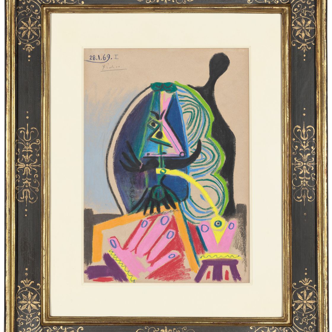 Pablo Picasso — Бюст человека с трубкой, изображение 2