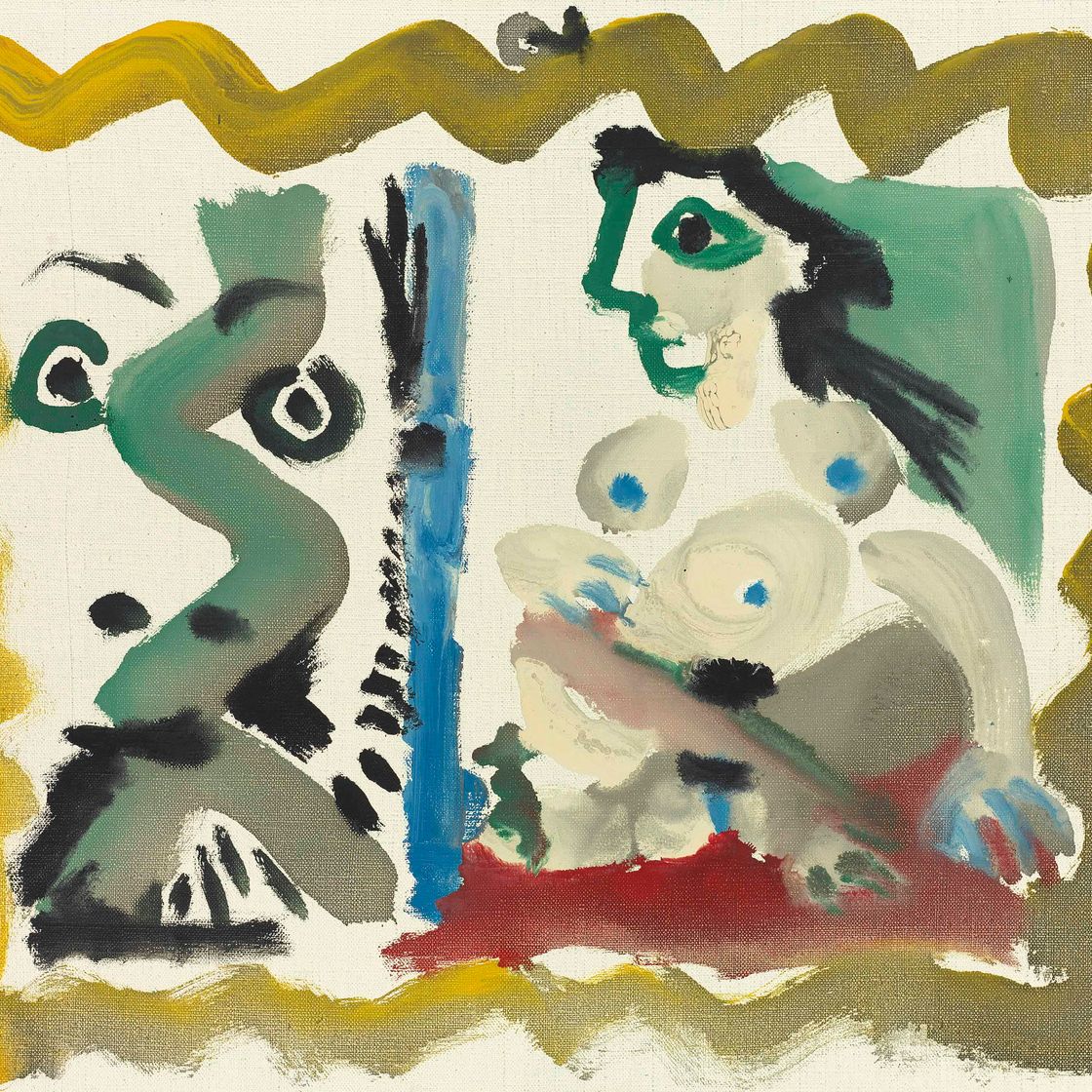 Pablo Picasso — Наедине с человеком и его женой