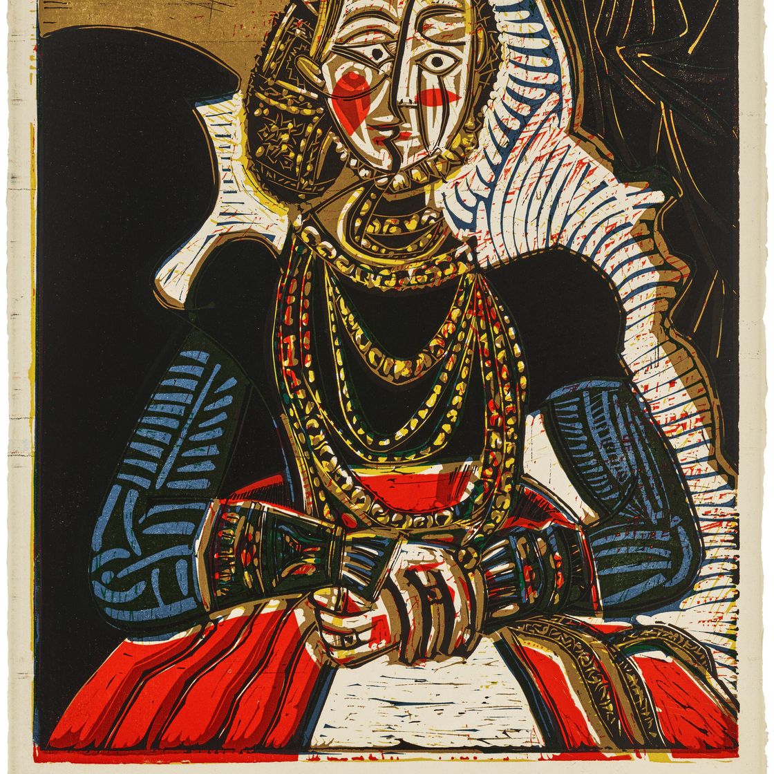 Pablo Picasso — Бюст молодой женщины д'Апре Кранаха, изображение 1