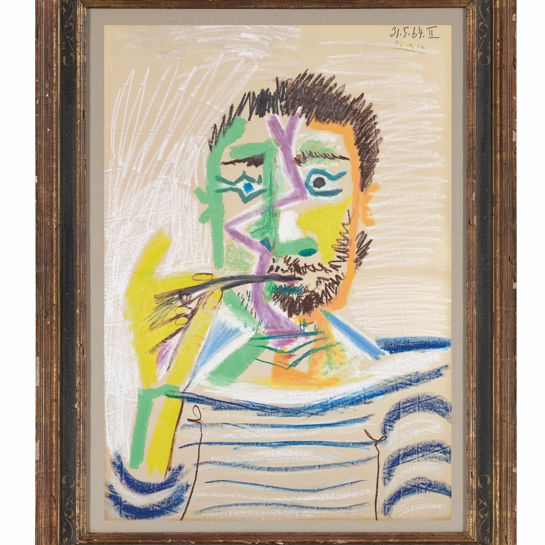Pablo Picasso — Бюст человека с сигаретой, изображение 2
