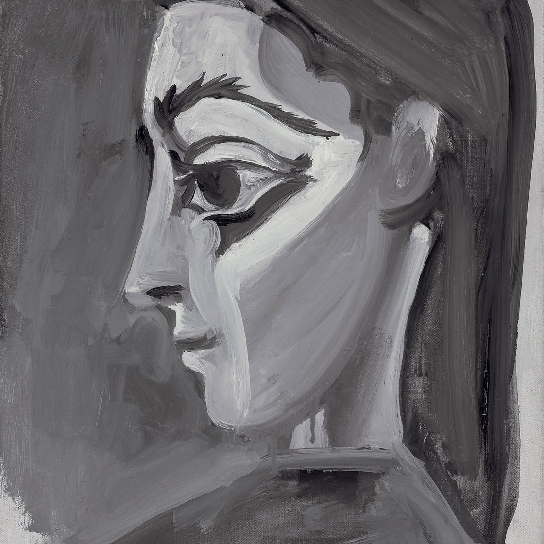 Pablo Picasso — Тет-а-тет с женщиной, профиль
