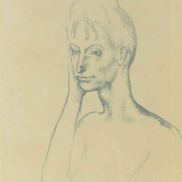 Pablo Picasso — Молодая девушка в костюме