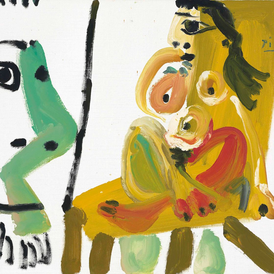 Pablo Picasso — Наедине с человеком и его женой