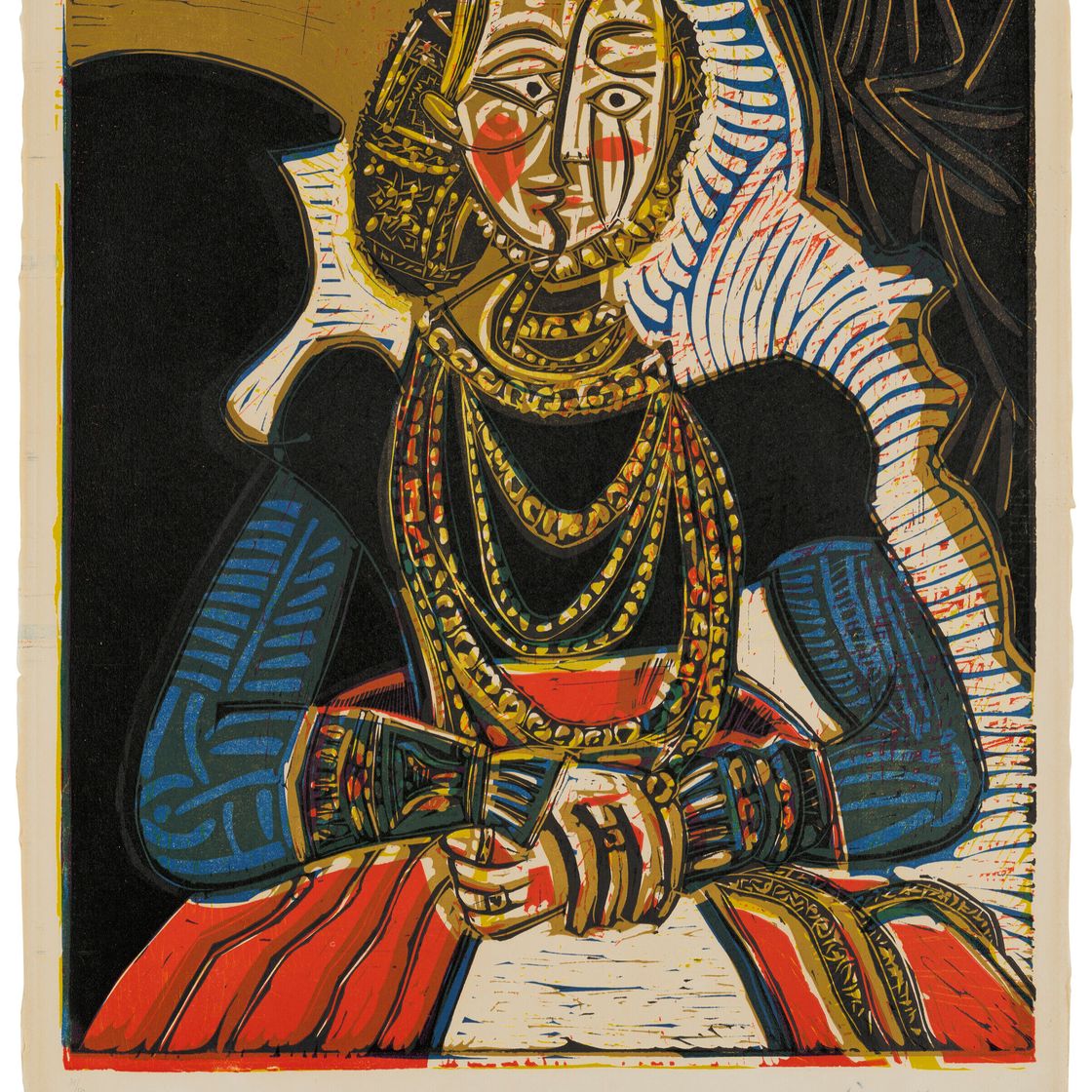 Pablo Picasso — Бюст молодой женщины д'Апре Кранаха
