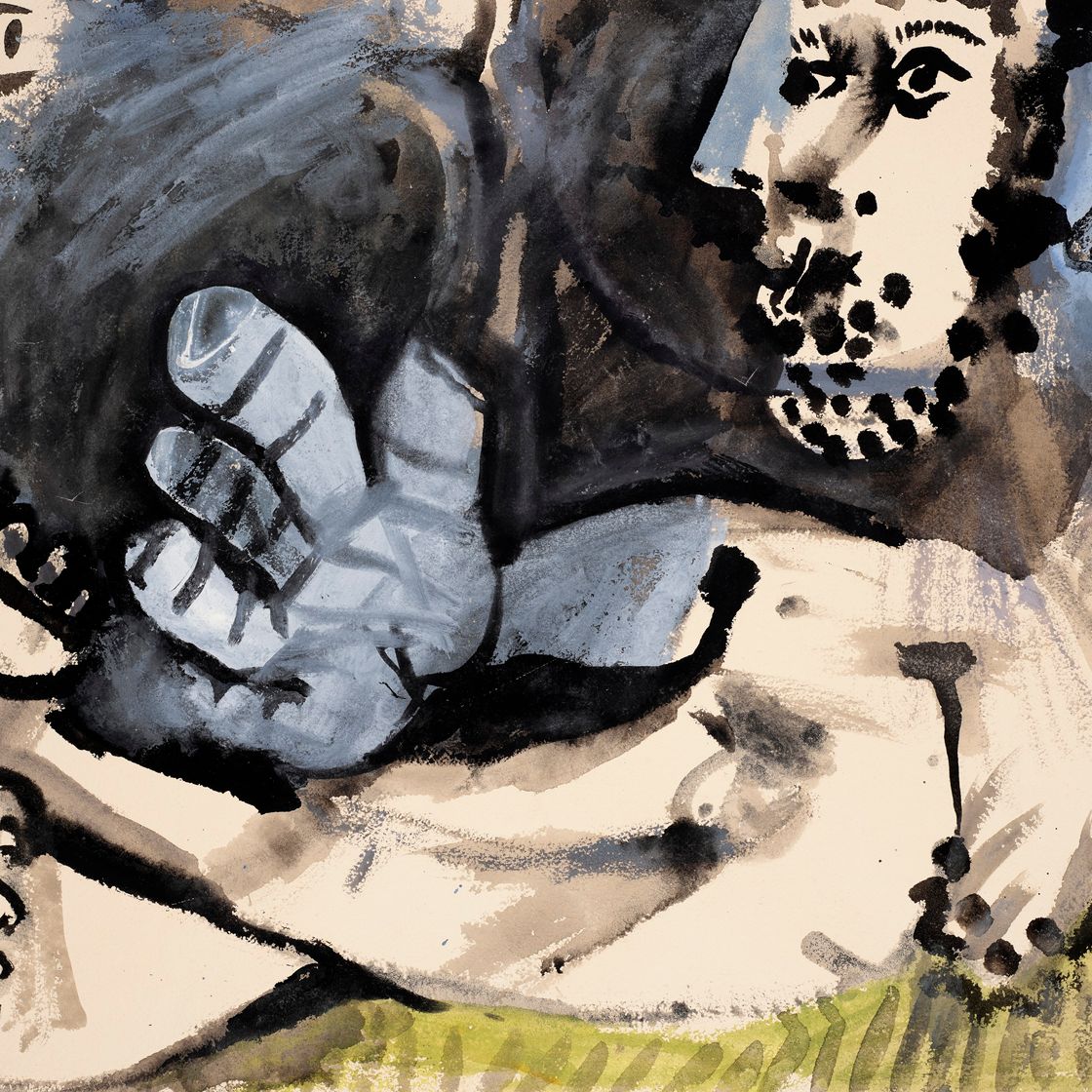 Pablo Picasso — Мужчина и женщина, изображение 1