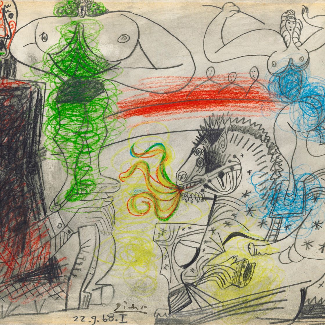 Pablo Picasso — Сцена цирка, изображение 1