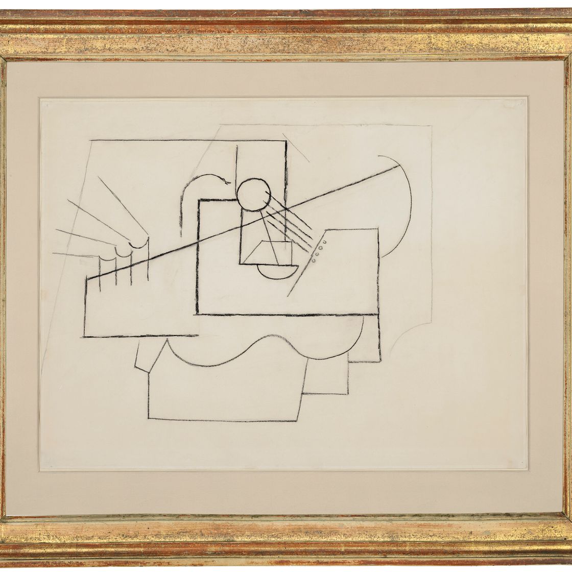 Pablo Picasso — Гитара за одним столом, изображение 2