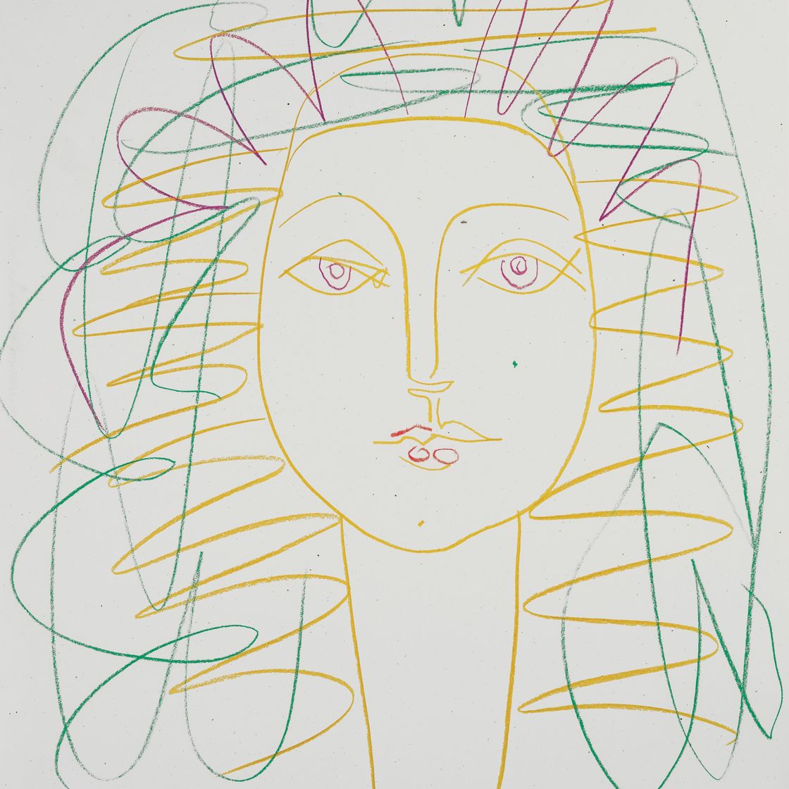 Pablo Picasso — Женский портрет (Франсуаза), изображение 1