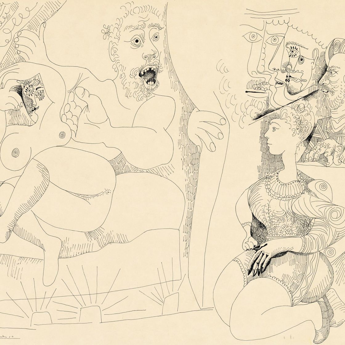 Pablo Picasso — О кушетках и персонажах на сцене театра