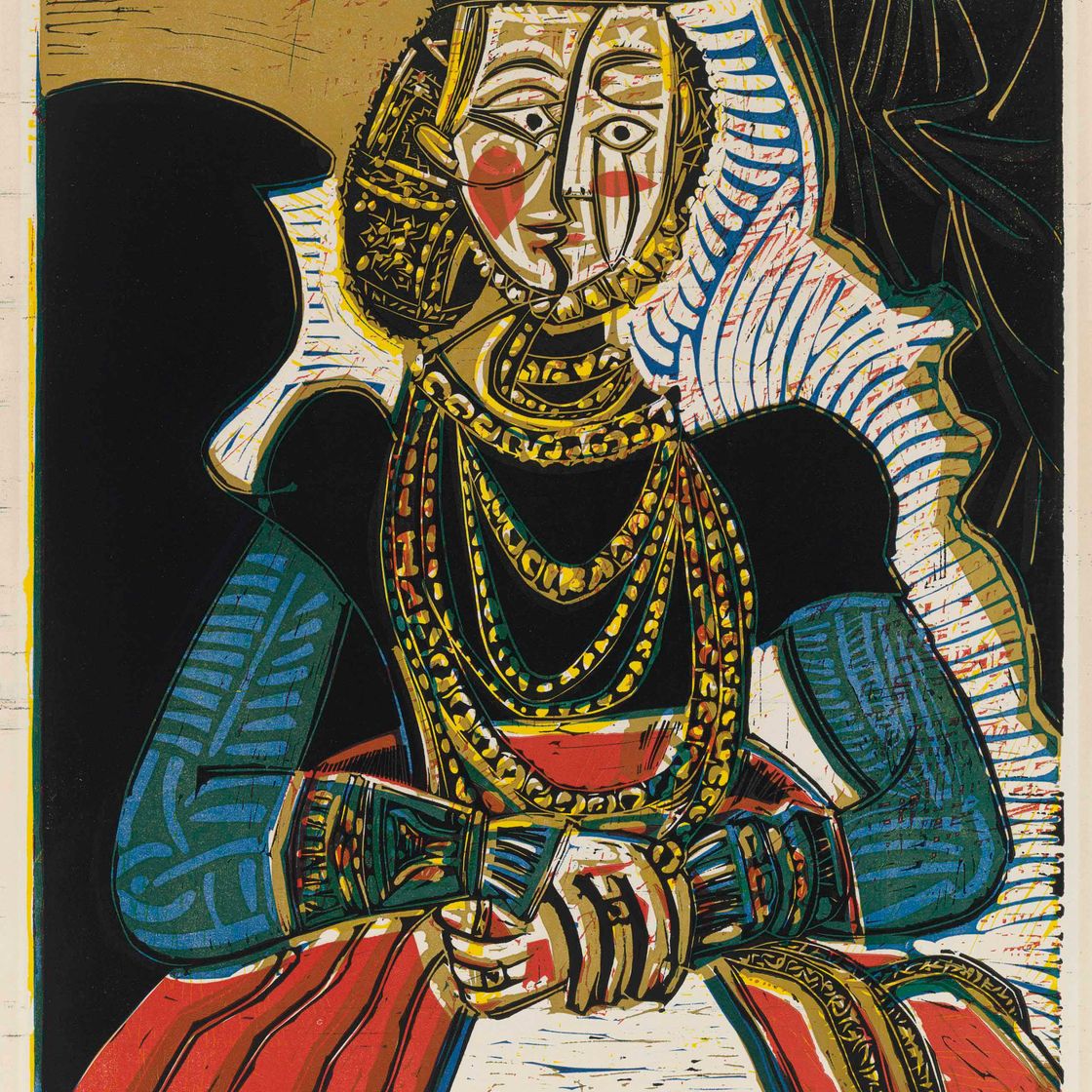 Pablo Picasso — Бюст молодой женщины д'Апре Кранаха