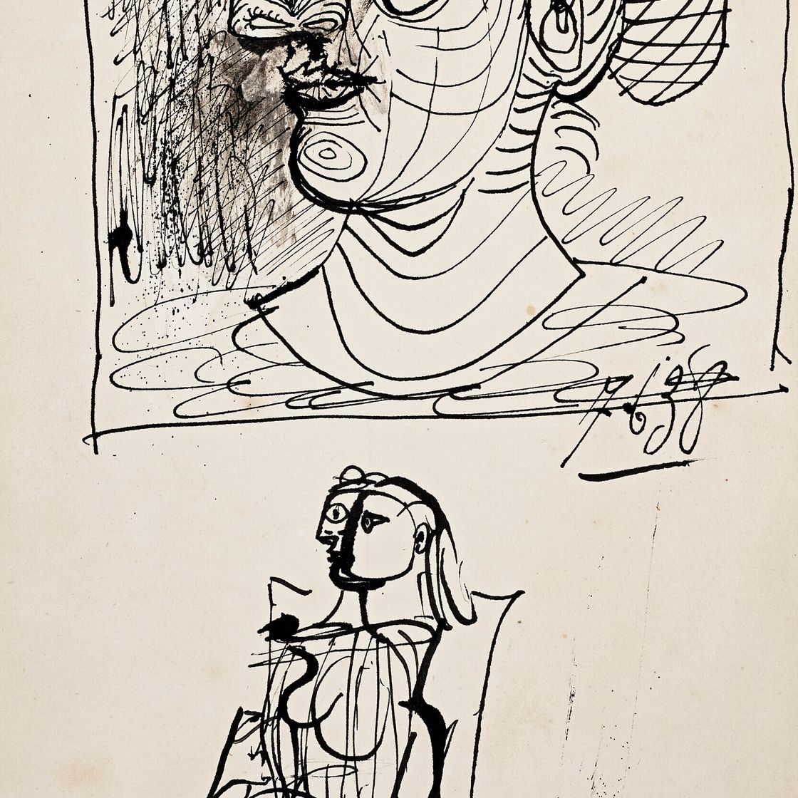 Pablo Picasso — Этюды (Дора Маар, Мария-Тереза Вальтер), изображение 1