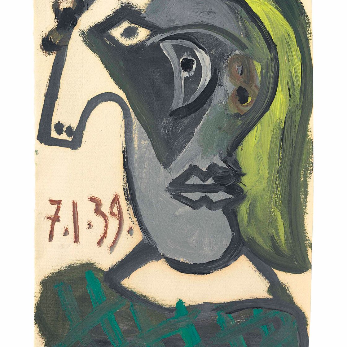 Pablo Picasso — Тет-а-тет с женщиной (Дора Маар)