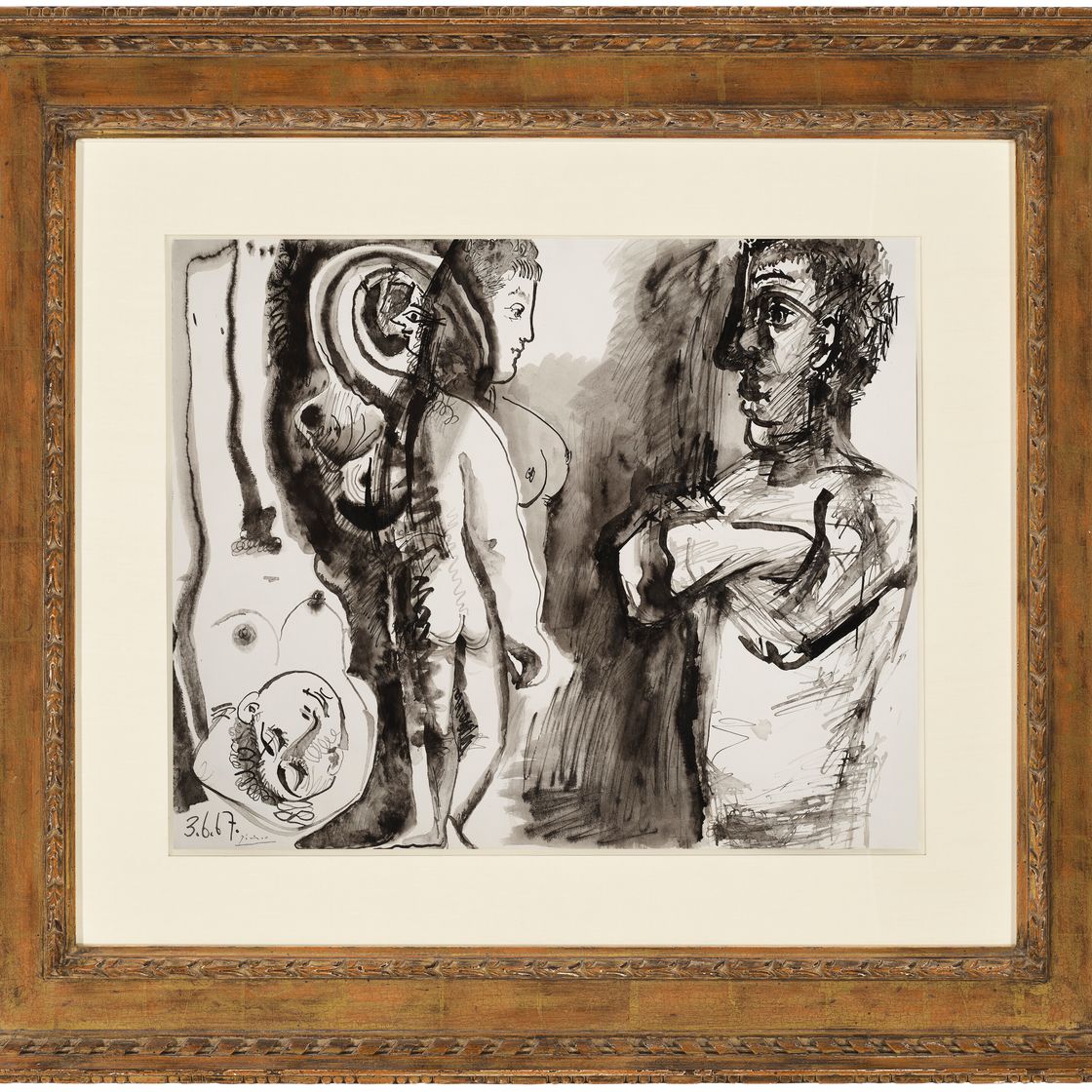 Pablo Picasso — Мужчина и три новые женщины (спереди); Женщина и двое мужчин (сзади), изображение 3