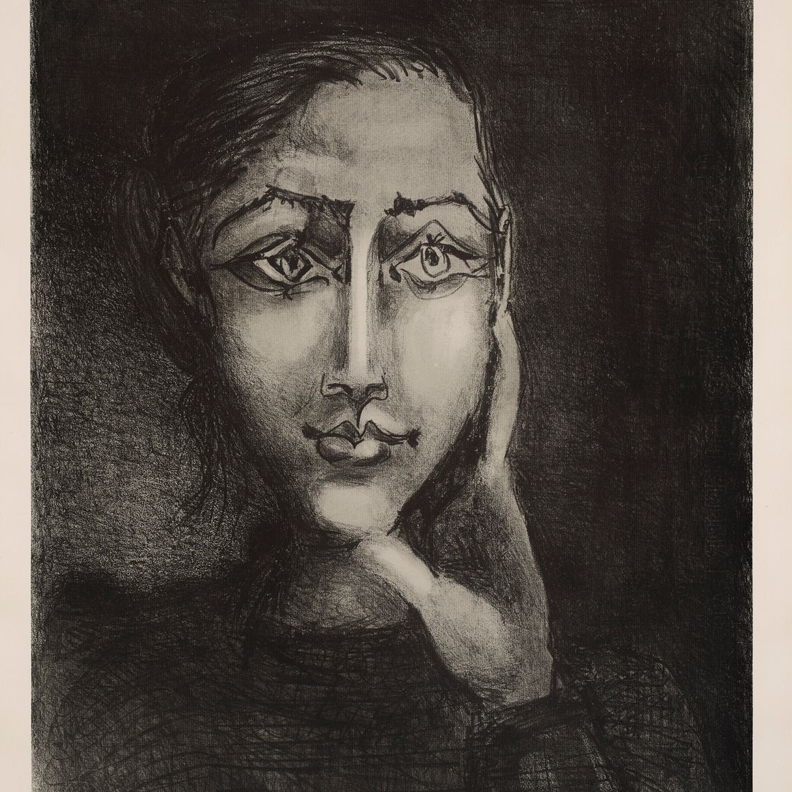 Pablo Picasso — Франсуаза сюр фон гри, изображение 1