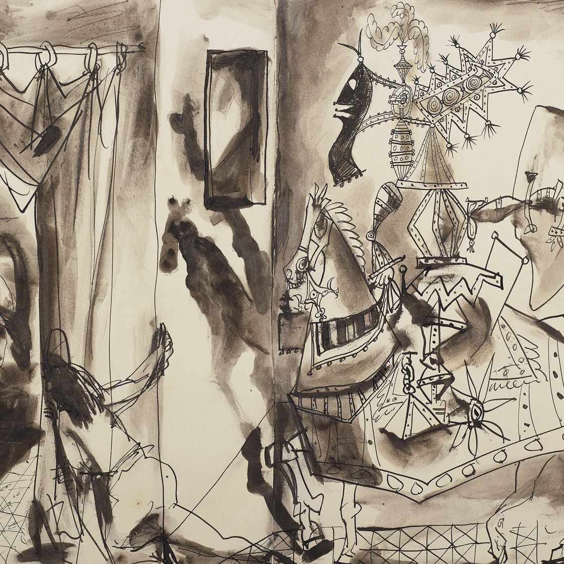 Pablo Picasso — Кавалер в доспехах, паж и новая женщина