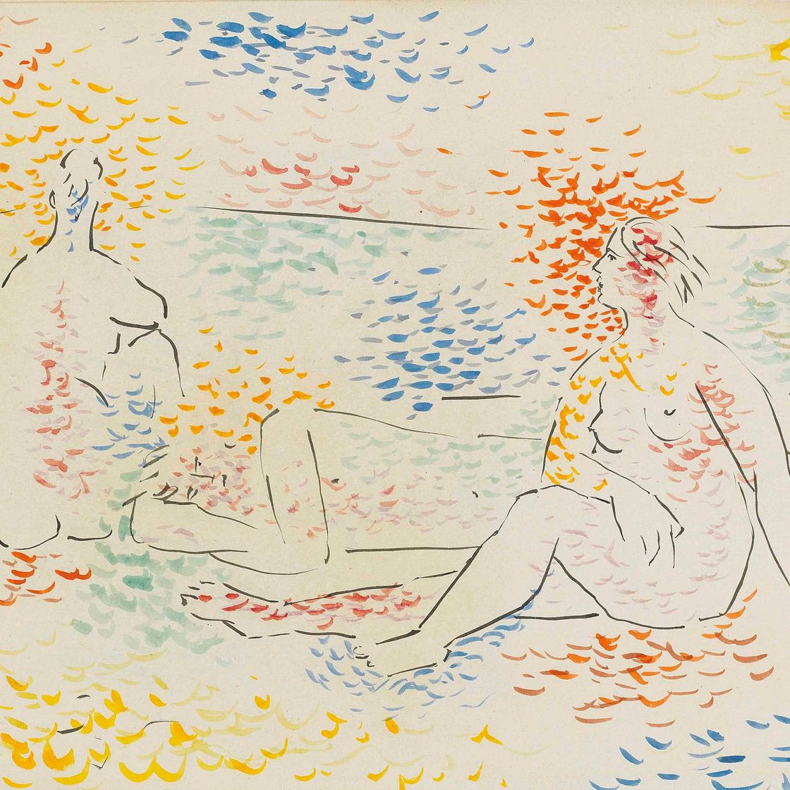 Pablo Picasso — Труа-беньез на берегу моря