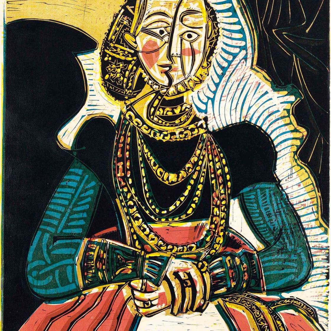 Pablo Picasso — Бюст молодой женщины д'Апре Кранаха