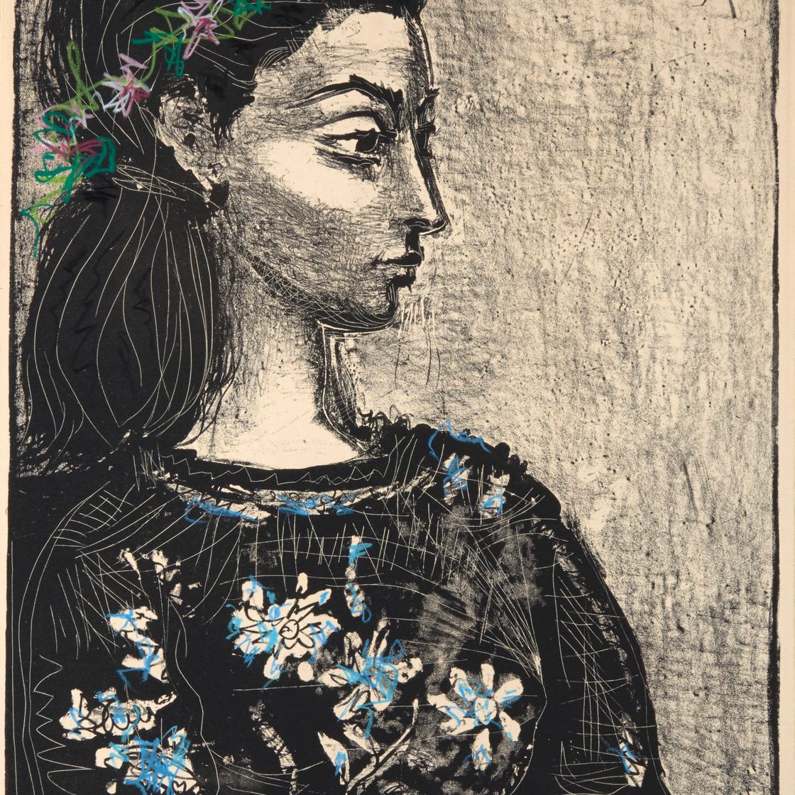 Pablo Picasso — Женский корсаж с цветами