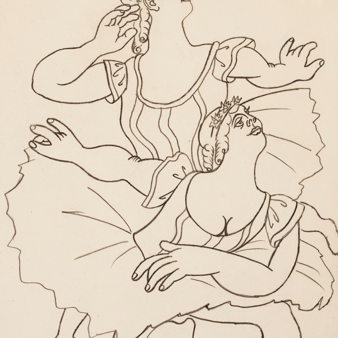 Pablo Picasso — Танцовщицы-двойки, изображение 1