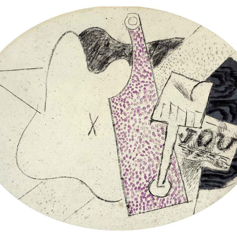 Pablo Picasso — Смерть природы под гитару, бутей, винодельня и журнал