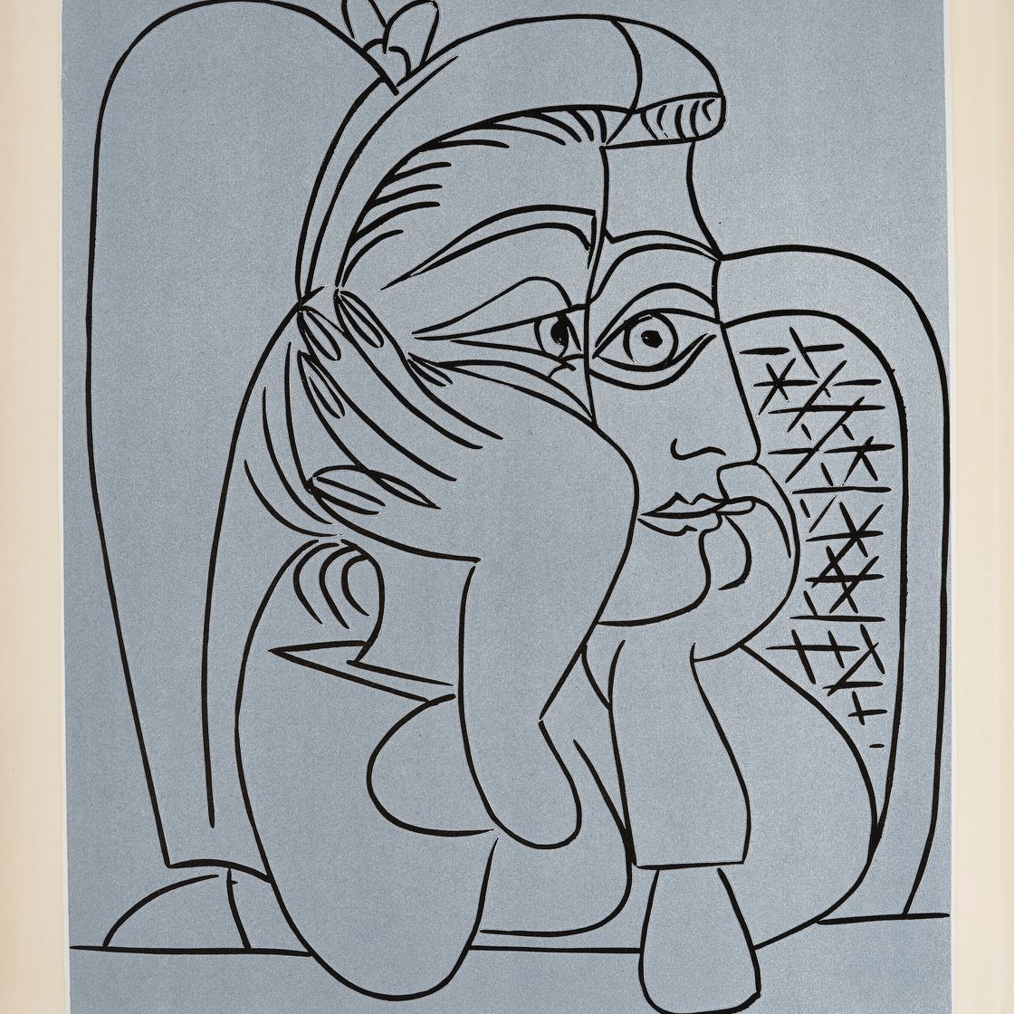 Pablo Picasso — Портрет в одежде Жаклин, изображение 1