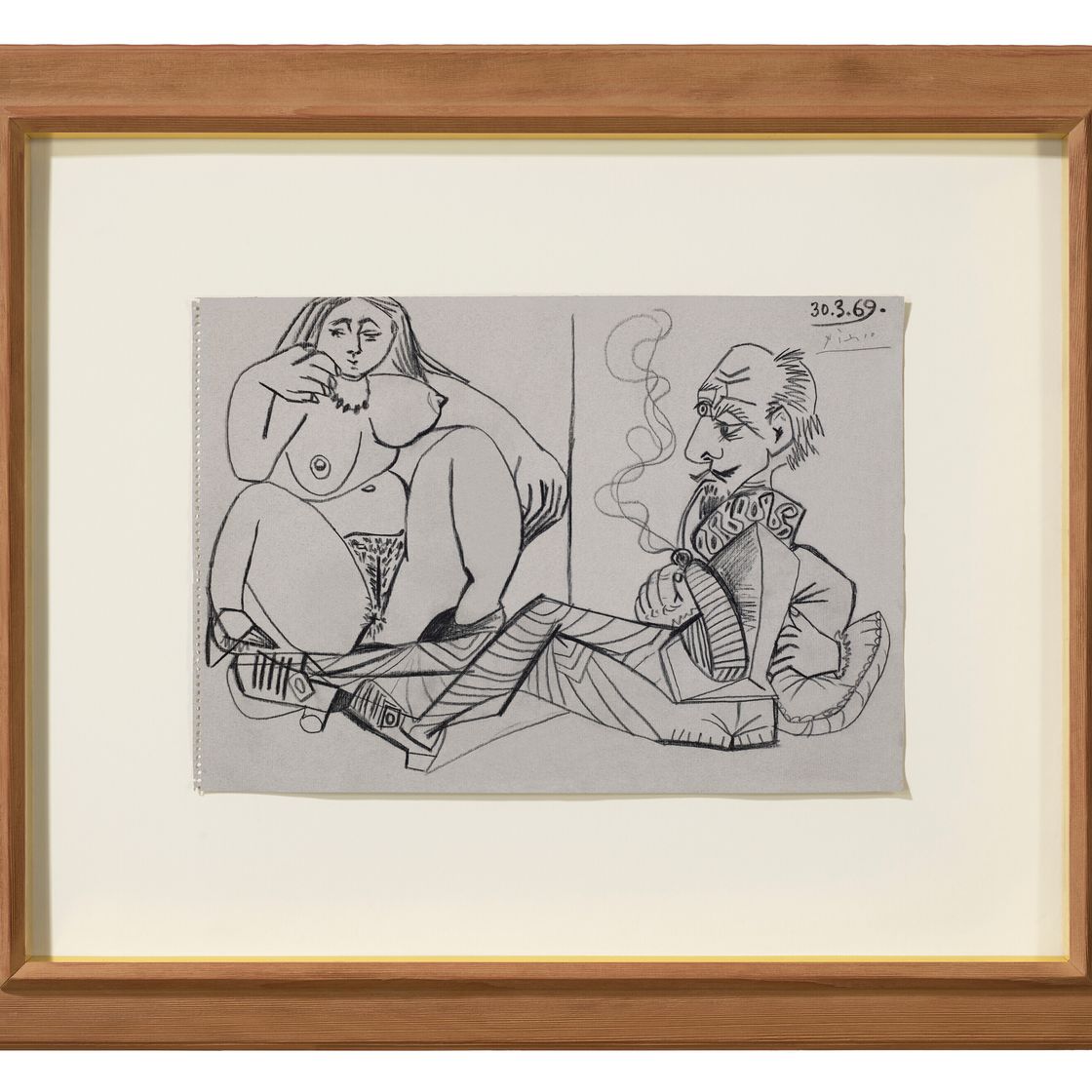 Pablo Picasso — Человек с трубкой в руках и без помощи, изображение 2