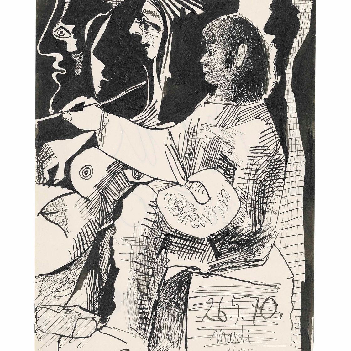Pablo Picasso — Мир и модель сына