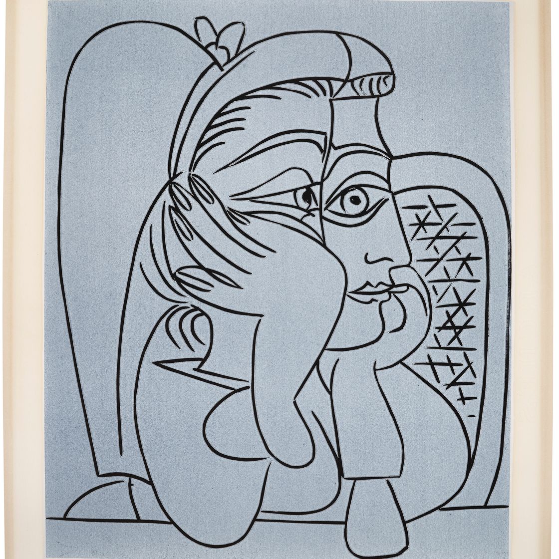 Pablo Picasso — Портрет в одежде Жаклин, изображение 3