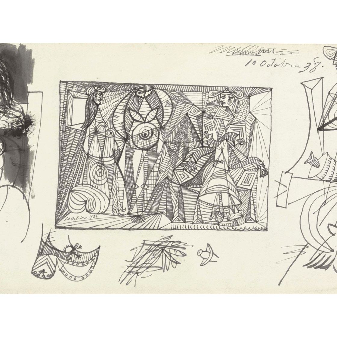 Pablo Picasso — Трое женщин (этюд)