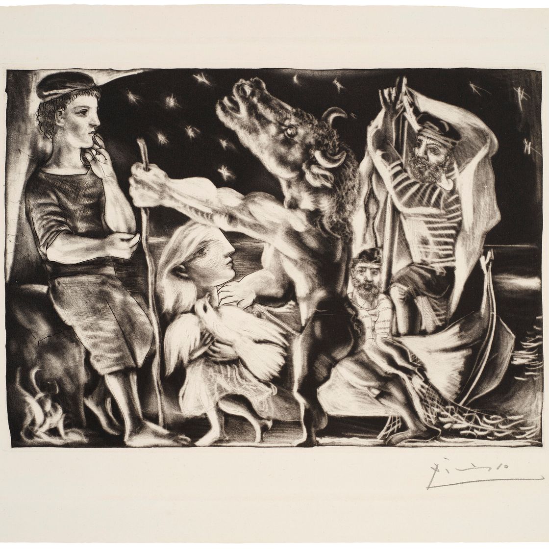 Pablo Picasso — Минотавр - путеводитель по ночной жизни, из "Люкса Воллара", изображение 3