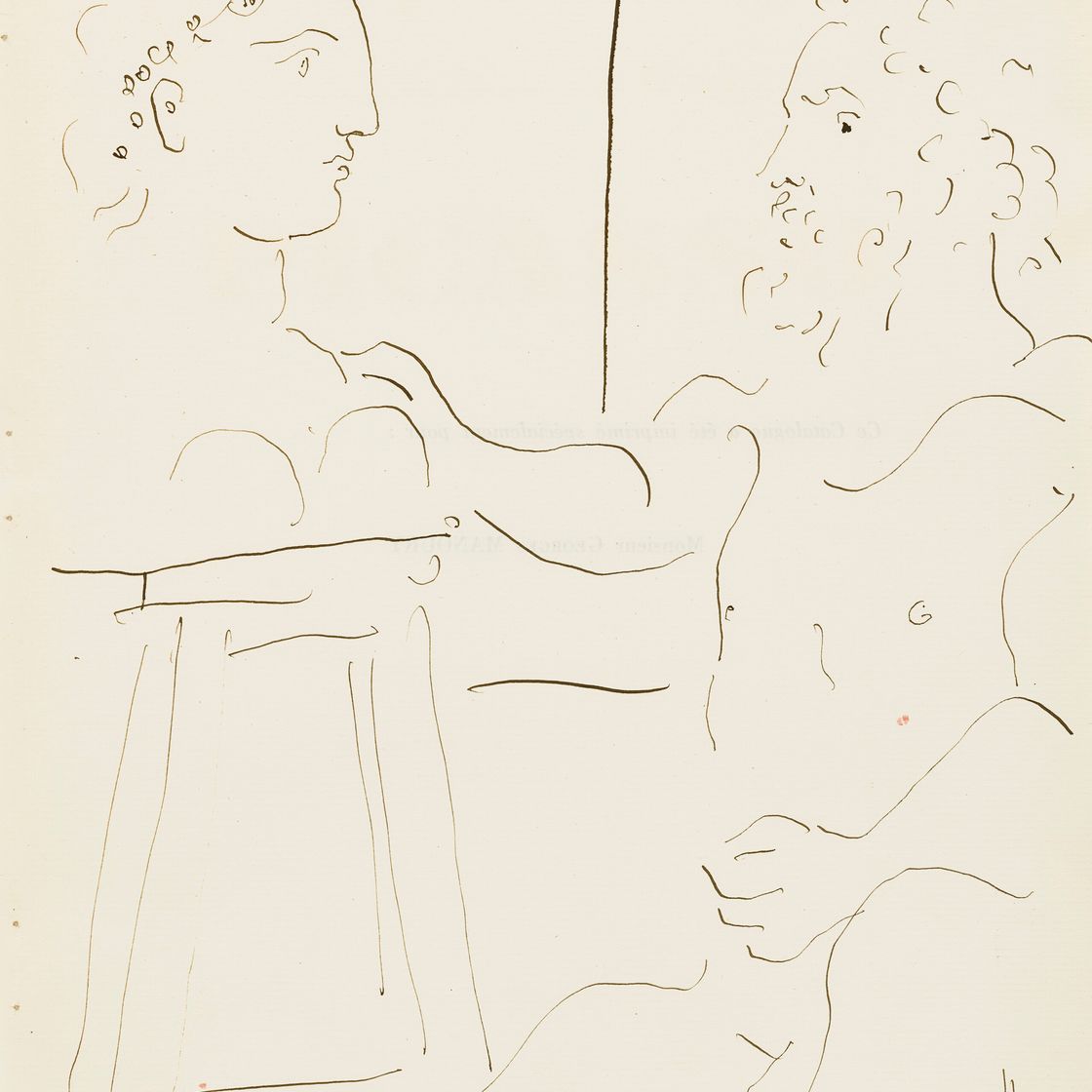 Pablo Picasso — Скульптор, создающий бюст молодой девушки из юной селлетты, изображение 1