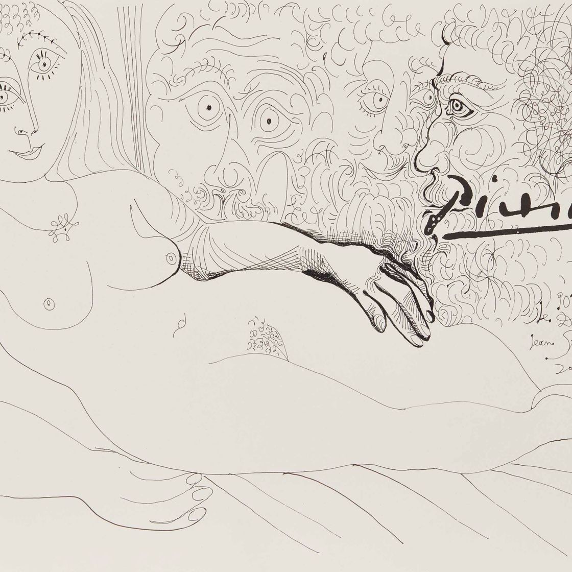 Pablo Picasso — Новая дружба между женщинами и трое мужчин