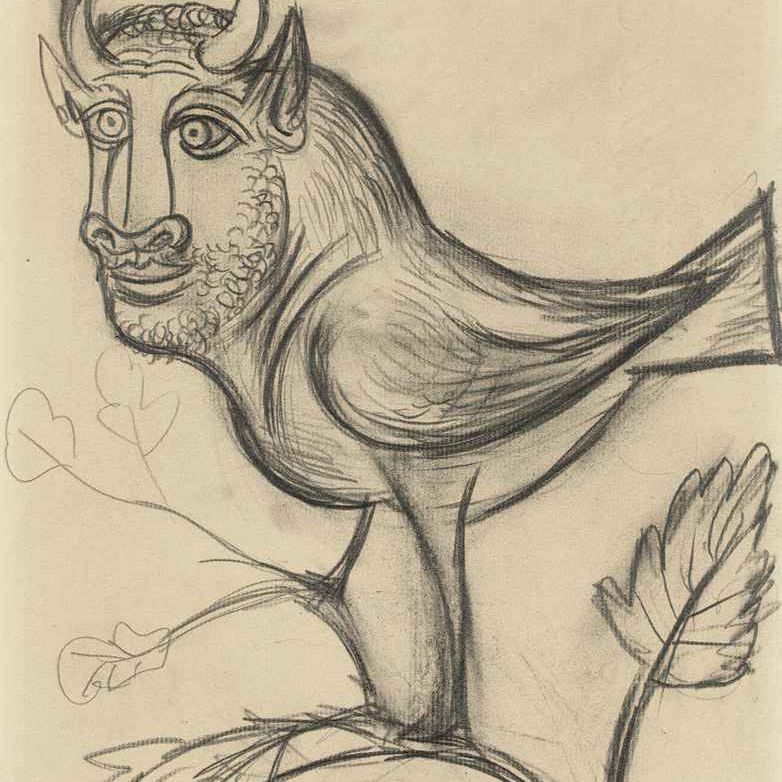 Pablo Picasso — Десерт в виде миски с пломбами (в форме сердца)