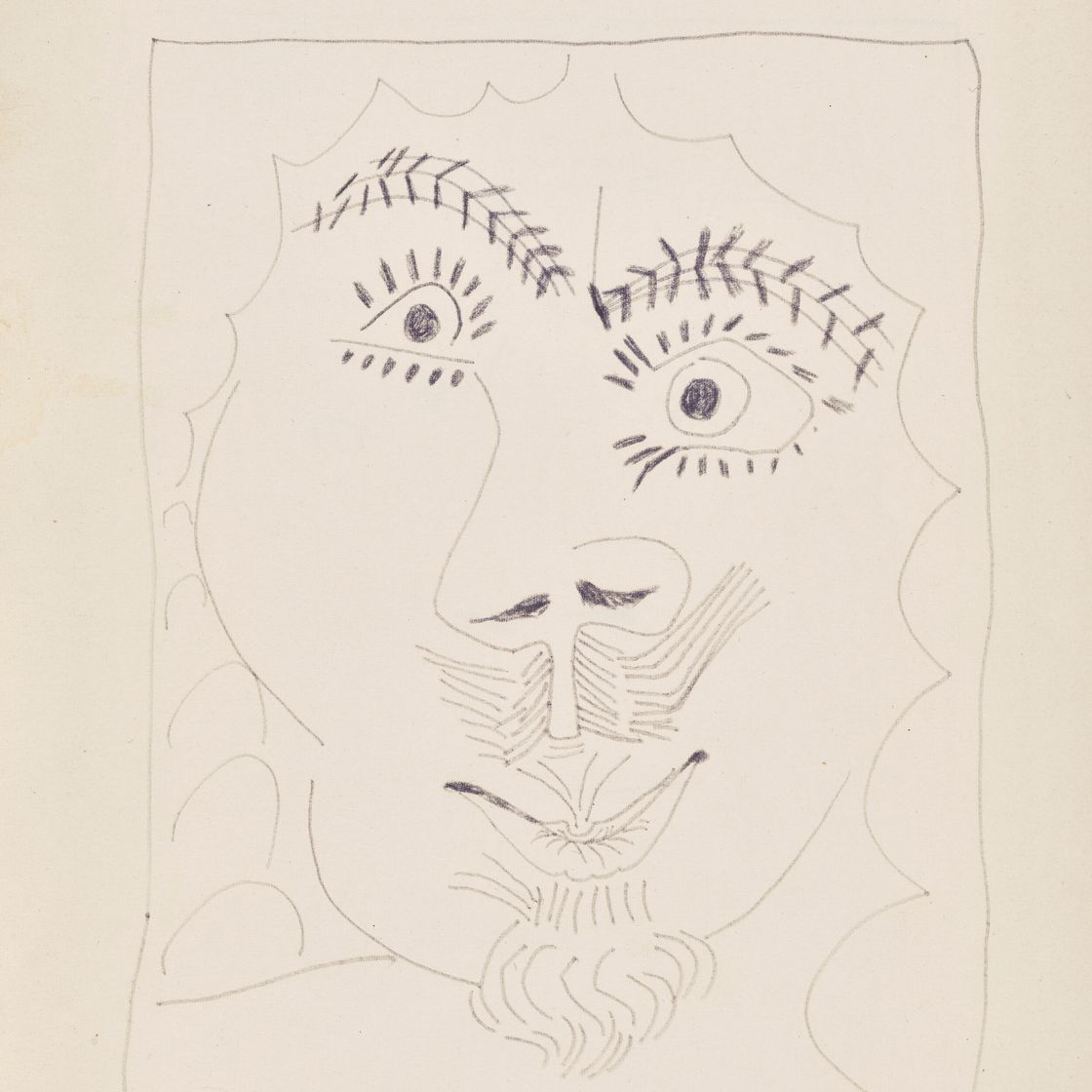 Pablo Picasso — Тет-а-тет (задом наперед) ; Тет-а-тет (оборотная сторона), изображение 1