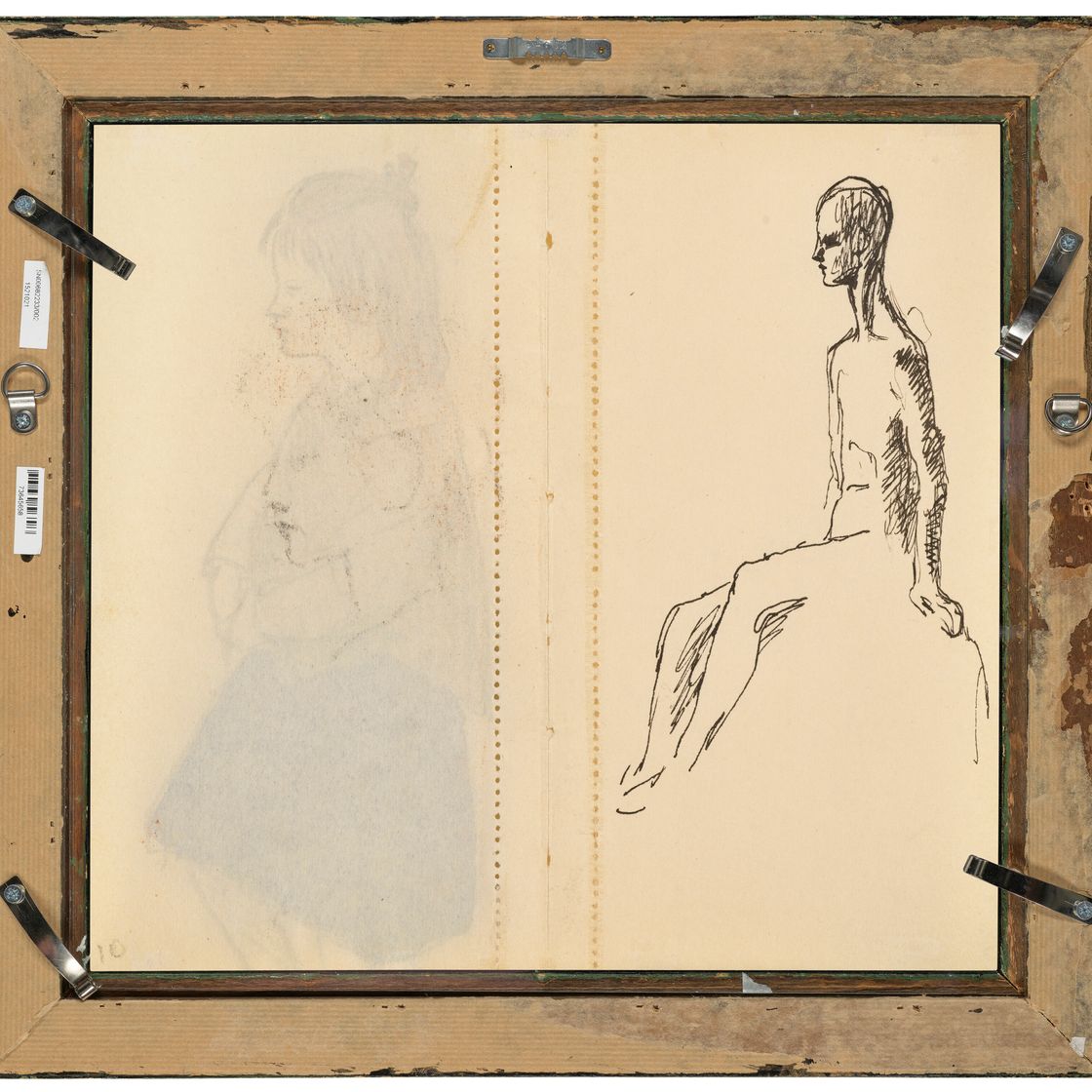 Pablo Picasso — Молодая девушка ( справа ); Этюд для "Сальтимбанков" (оборотная сторона ), изображение 5