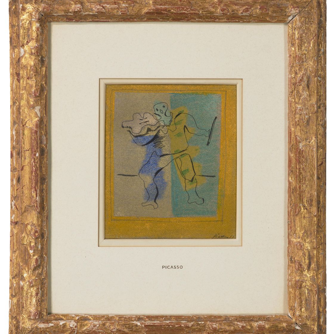 Pablo Picasso — Арлекин-виолончелист, изображение 2