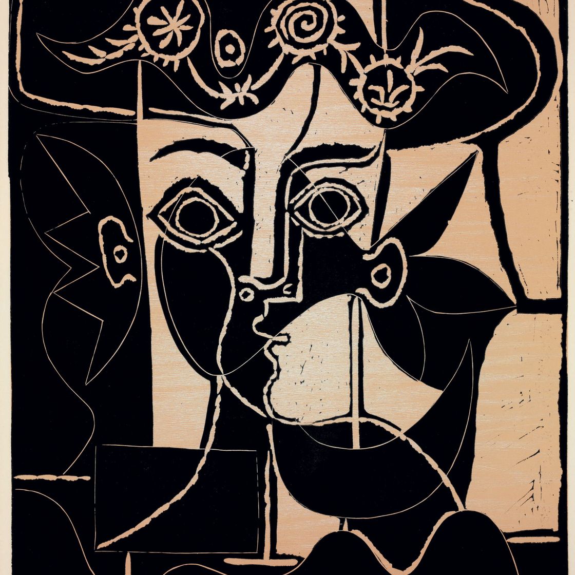 Pablo Picasso — Большой тет с женщиной в главной роли (р. 1077; Ba. 1317)
