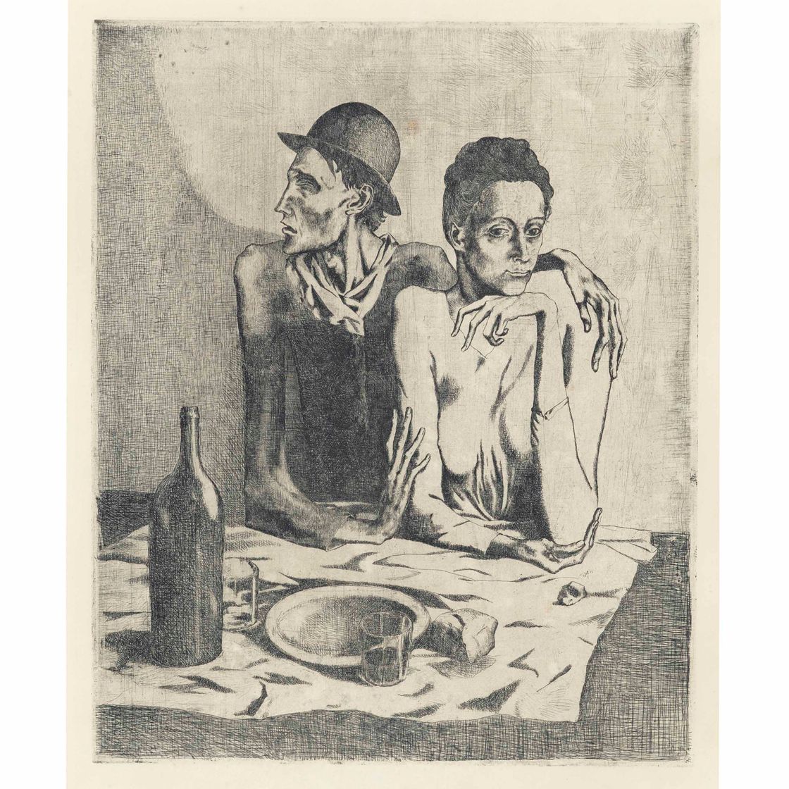 Pablo Picasso — Скромный обед из "Свиты Сальтимбанков"