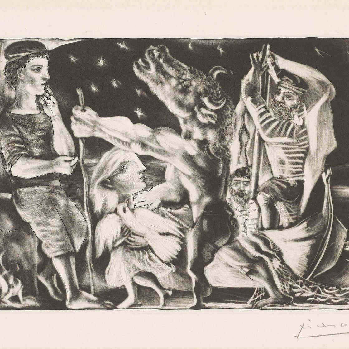 Pablo Picasso — Минотавр - путеводитель по ночной жизни, от: La Suite Vollard