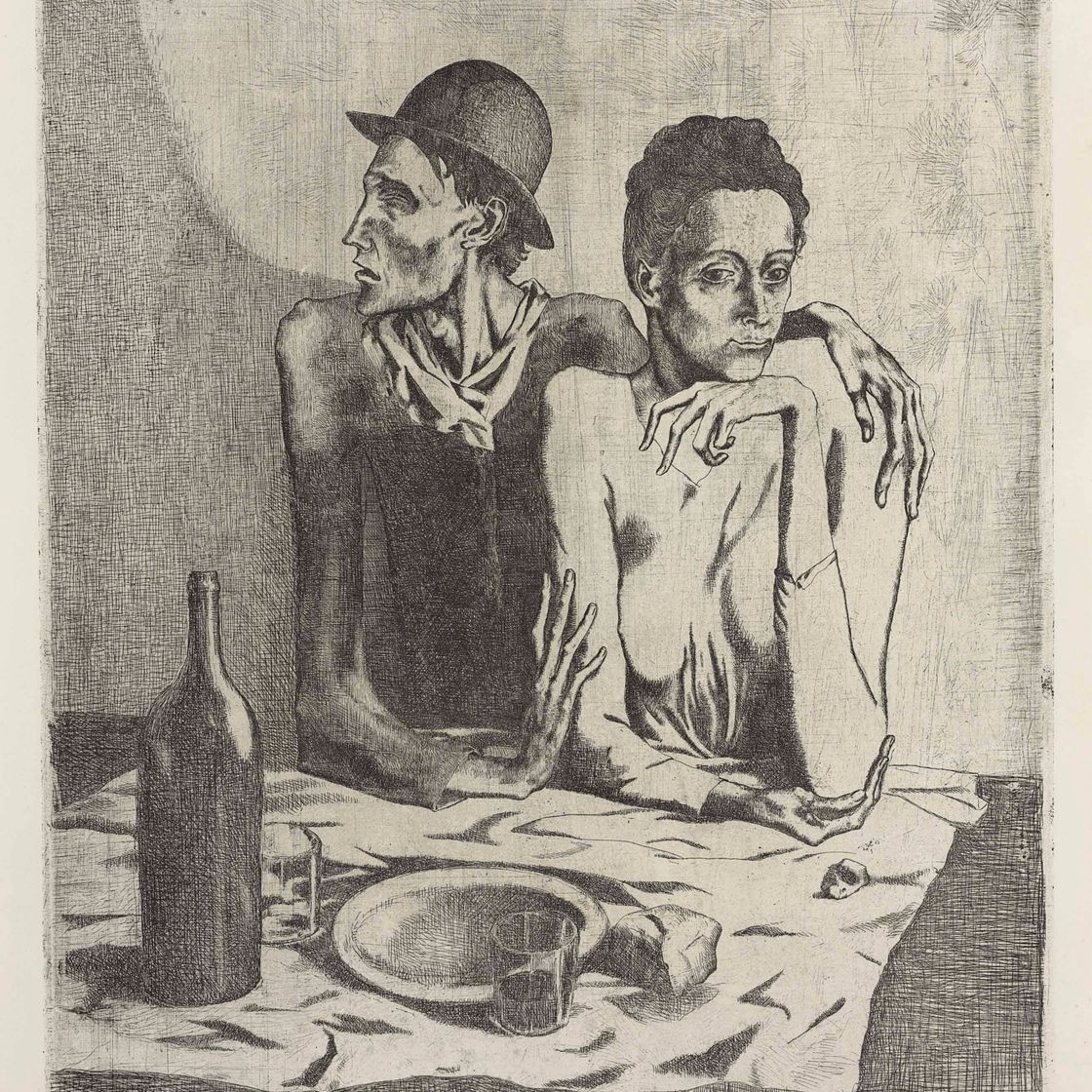 Pablo Picasso — Скромный обед из "Свиты Сальтимбанков"