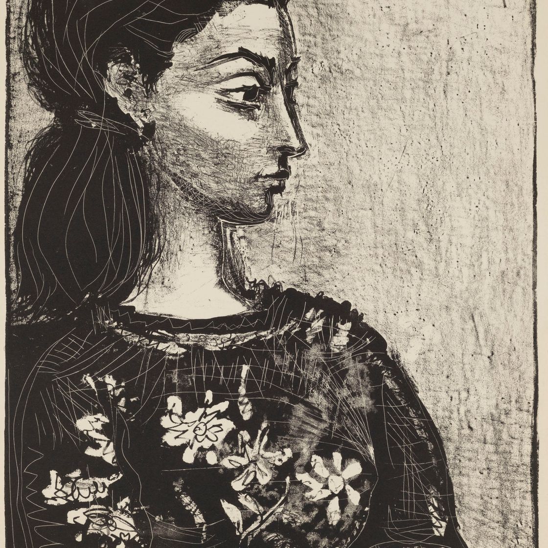 Pablo Picasso — Женский корсаж с цветами