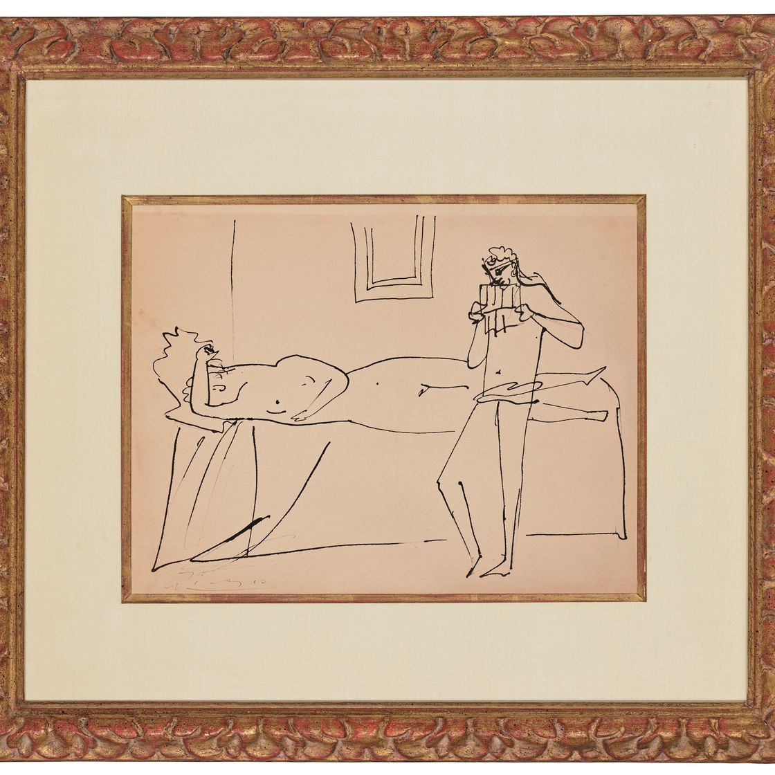 Pablo Picasso — Новая любовь женщины и мужчина, танцующий на флейте со сковороды, изображение 4