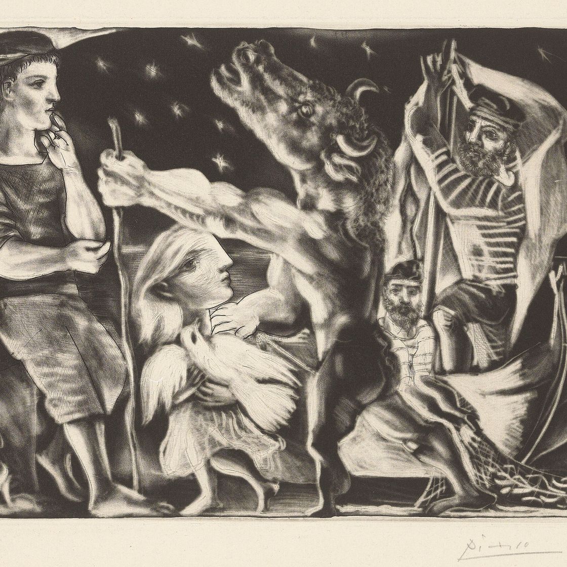 Pablo Picasso — Минотавр - путеводитель по ночной жизни, от: La Suite Vollard