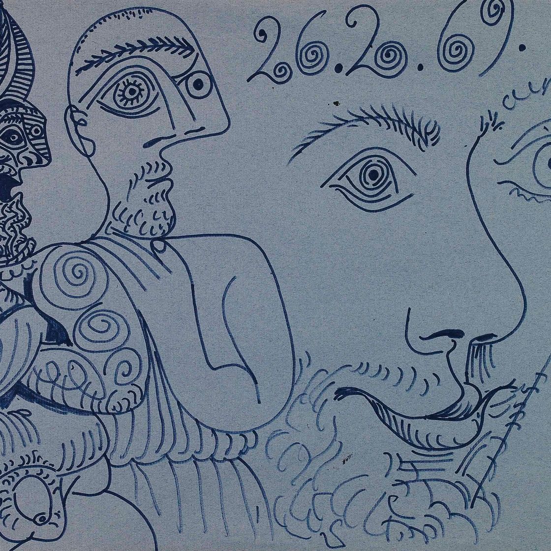 Pablo Picasso — Двое персонажей наедине