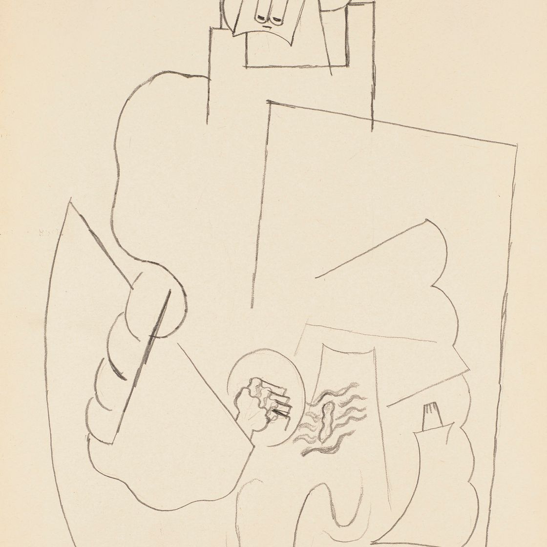 Pablo Picasso — Человек, играющий на гитаре во вступительной части