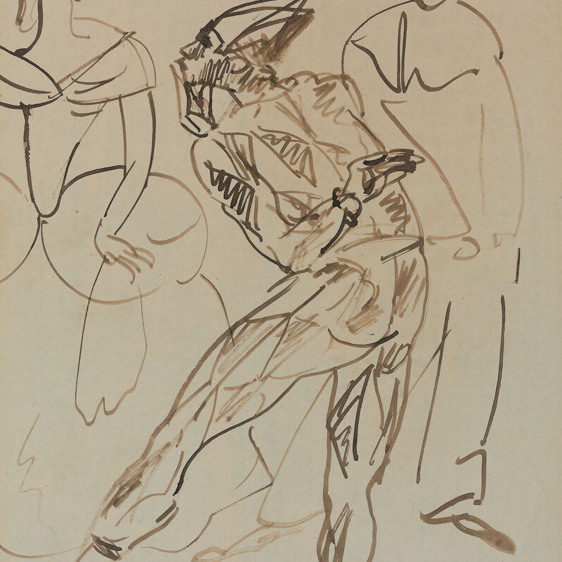Pablo Picasso — Арлекин, Коломбина и Пьеро