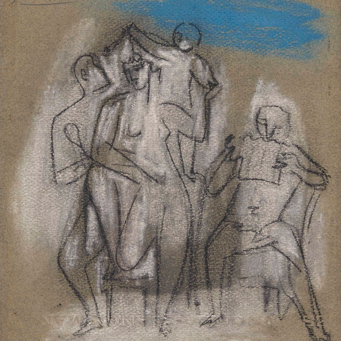 Pablo Picasso — Молодой человек в мире, ну, любящий потягиваться на сковороде, в детстве