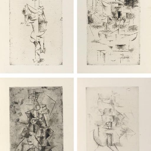 Pablo Picasso — Макс Жакоб, Сен-Маторель, Генри Канвейлер, Париж, 1911 (ч. 19-22; Б.А. 23-26; Книги 2 Крамера)