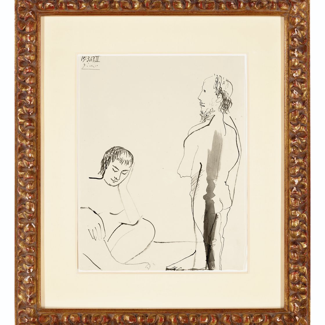 Pablo Picasso — Мужчина и женщина, изображение 2