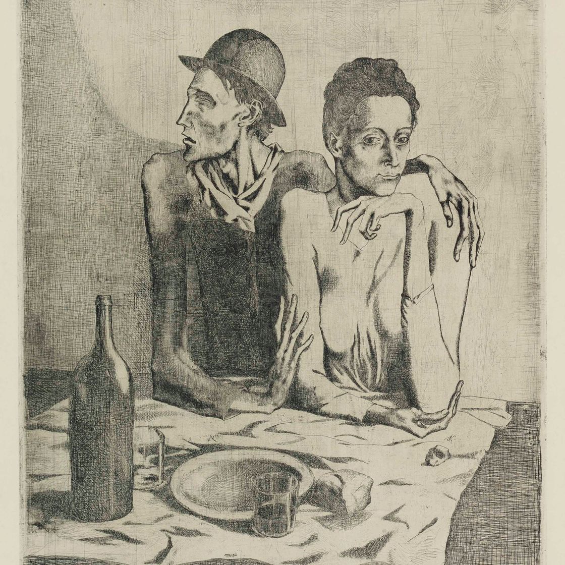 Pablo Picasso — Скромный обед из "Свиты Сальтимбанков"